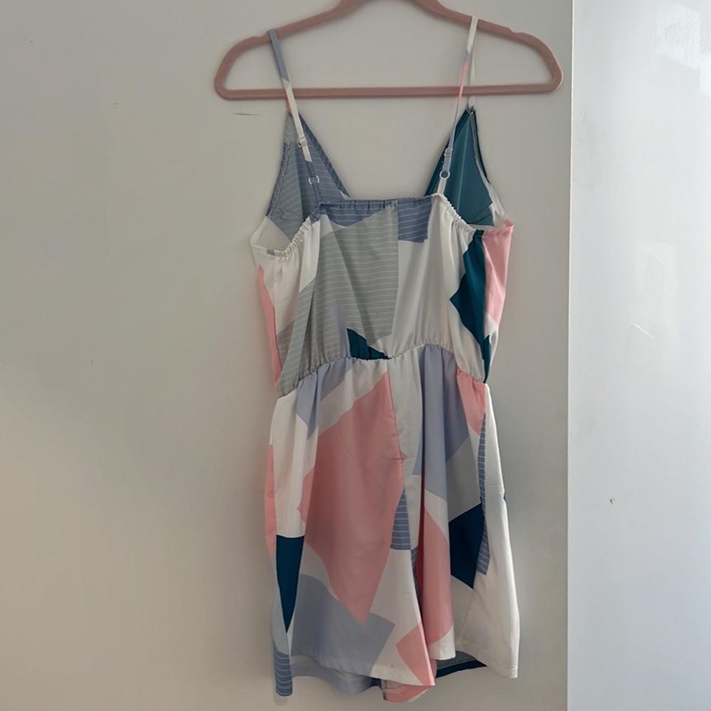 Color block romper